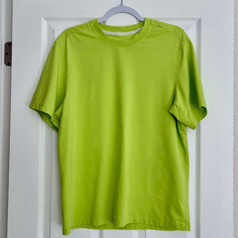 Lululemon Athletic T Shirt Green Short Sleeve Adult Unisex Gym Training Fitness